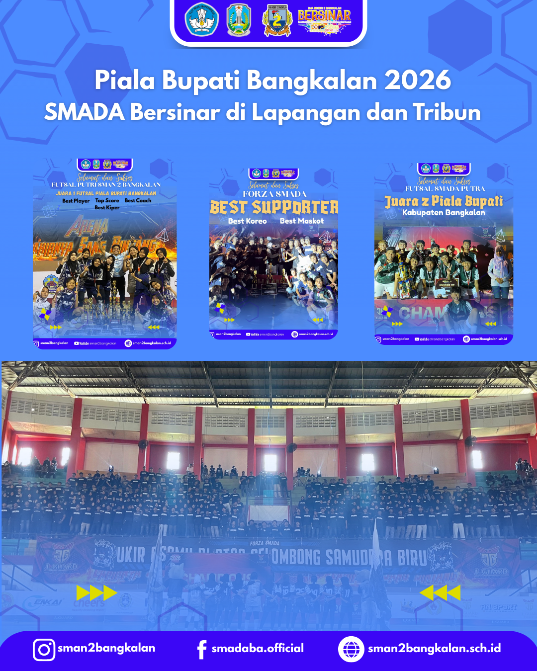 Dominasi SMAN 2 Bangkalan di Piala Bupati 2026: Gelar Juara, Top Score, hingga Best Supporter 