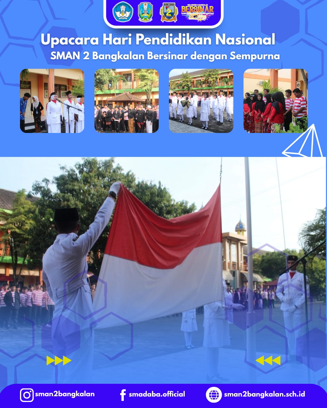 Upacara Hardiknas SMAN 2 Bangkalan: Wujudkan Generasi Bersinar dan Berprestasi