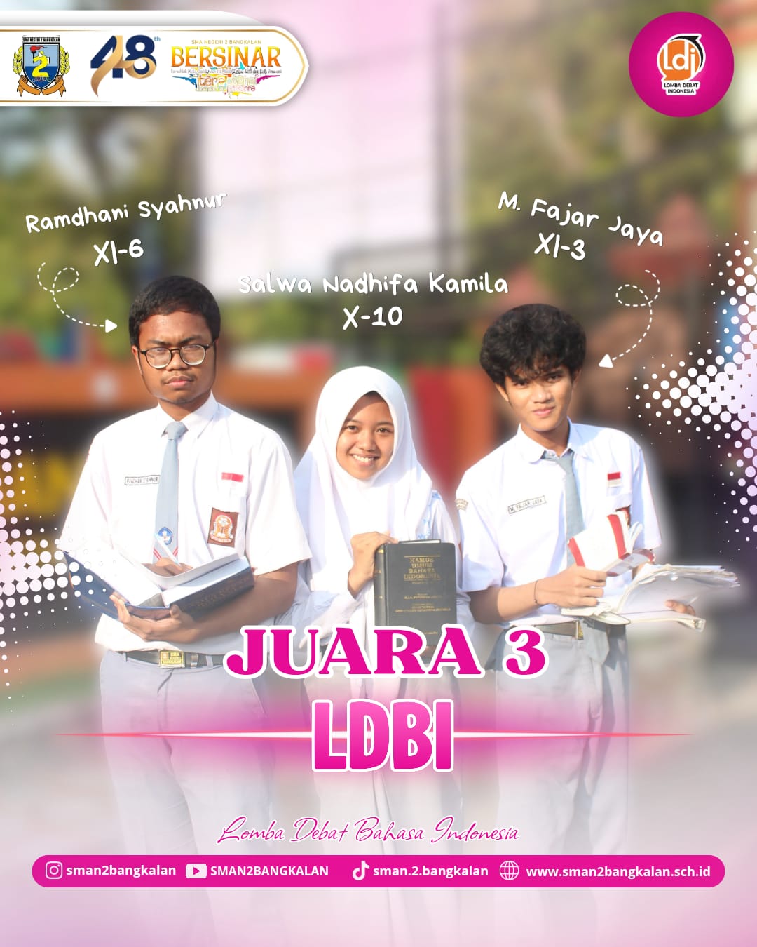 Tim Debat Bahasa Indonesia SMAN 2 Bangkalan Raih Juara 3, Bukti Ketangguhan Argumentasi SMADA