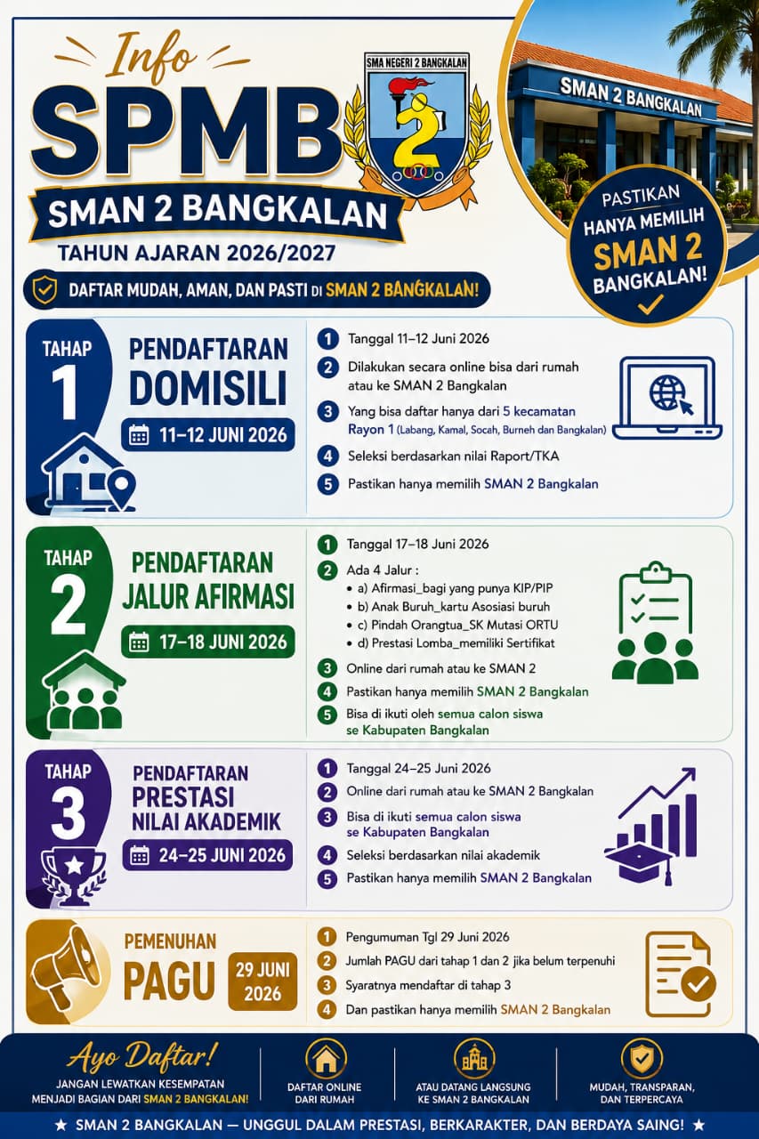 Raih Mimpimu, Mulai Perjalananmu di SMADA, SPMB 2026/2027 Resmi Dibuka