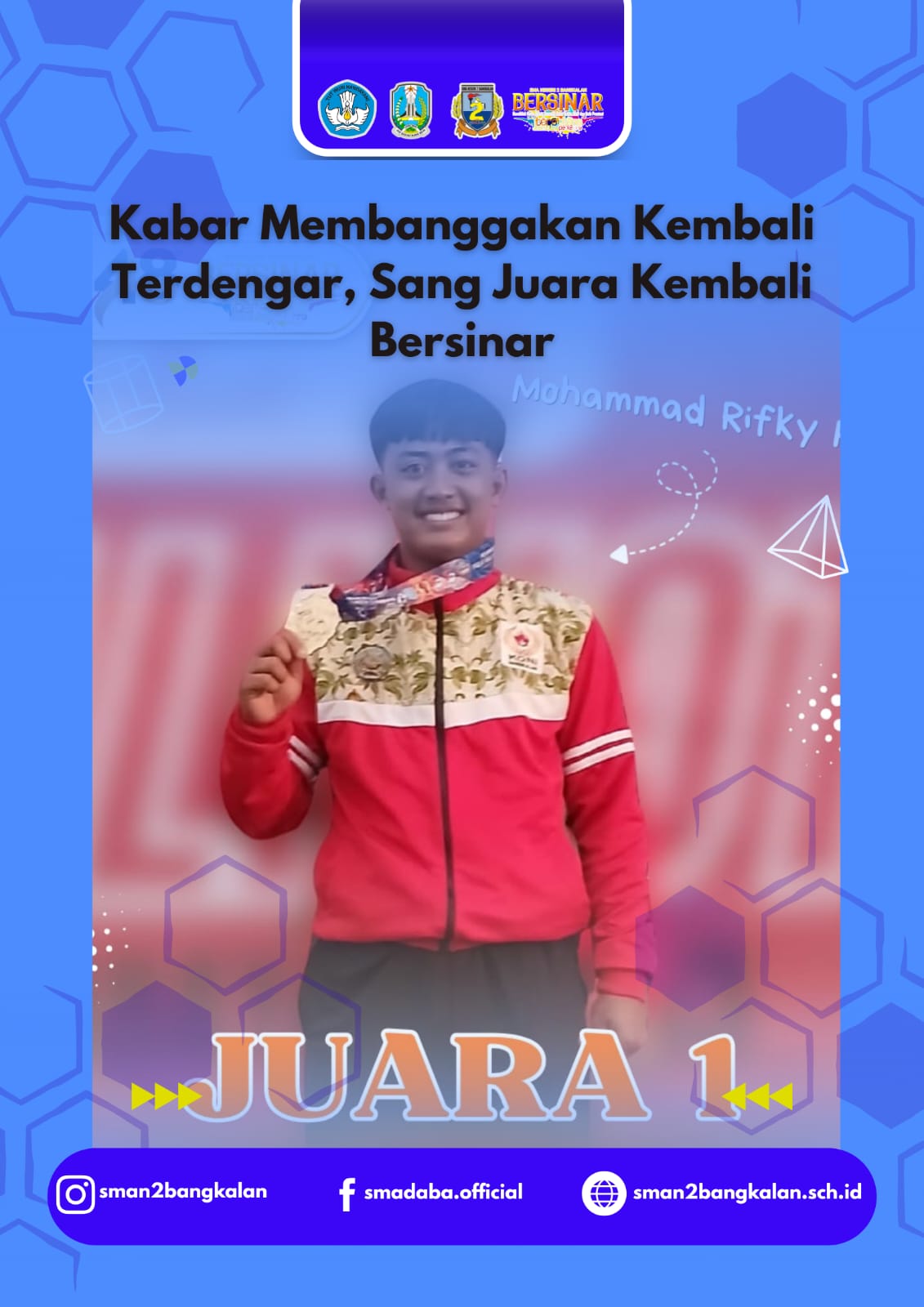 Kabar Membanggakan Kembali Terdengar, Sang Juara Kembali Bersinar